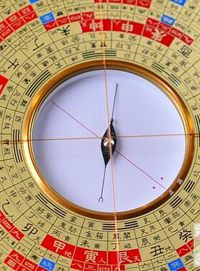 强磁超大天池三元盘台湾香港9.5英寸分层指南针正品纯铜黑色天空