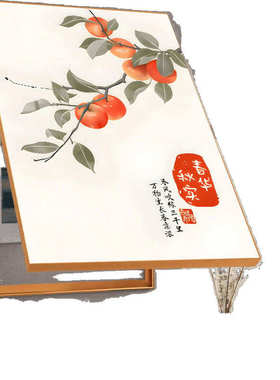 竖版电表箱遮挡新中式配电箱弱电箱开关盒装饰画铝合金液压免打孔