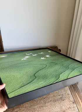 飞鸟摆件客厅桌面玄关装饰摆件背景墙装饰画挂画家居房间改造物件