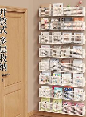 夹缝置物架家用门后多层窄书架厨房墙上收纳展示壁柜子化妆室储物
