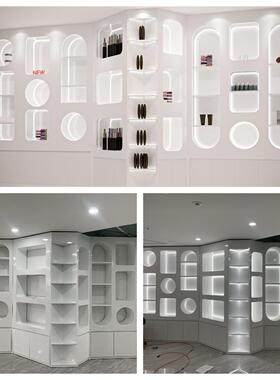 品展示柜展展厅示板首货架直播hzp-2间背景墙拱门陈列柜架子饰品