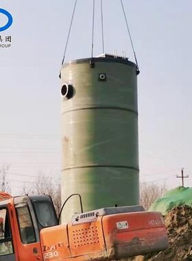 玻璃钢预制泵站智能远程控制雨水提升泵站地埋式一体化泵站加工