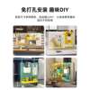 Hole desk storage rack partition computer desk office modification magnetic partition baffle finishing storage rack