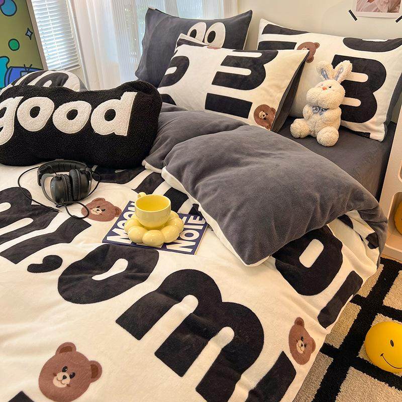 加厚牛奶绒被套单件冬季家用双人珊瑚绒被罩宿舍单人加绒被套,淘宝优惠券,粉丝福利购,淘宝优惠卷