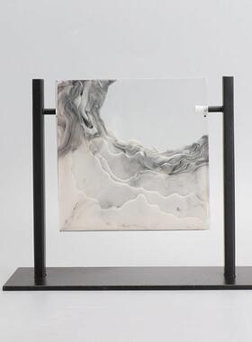 新款代新中式创假山雕塑工意艺品摆饰样屋展示现中心电视柜品样板