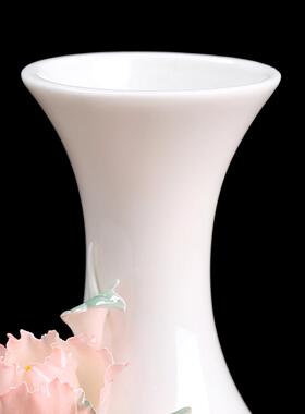 陶瓷花瓶摆件客厅插花轻奢高级感家居装饰品办公室桌面工艺品摆设