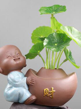 家居开业送礼鱼缸流水器摆件装饰陶瓷喷泉桌面新中式招财创意礼品