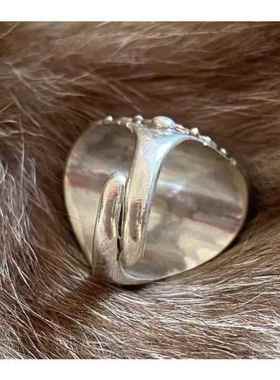 西藏蒙古民族元素仿真珊瑚戒指女戒指开口食指戒子男复古仿真宝石