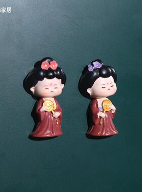 高端车内饰品摆件创意唐女汽车车载香薰装饰中控台2024新款女桌面