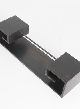 黑檀木小型红木盆景架底座茶壶奇石玉器花瓶底座