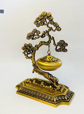 直供 精工礼品 金属工艺品 仿古 吊香炉 家居办公装饰品铜摆件