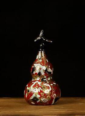 厂家直销黄铜小葫芦彩绘做色葫芦家居装饰工艺品桌面摆件