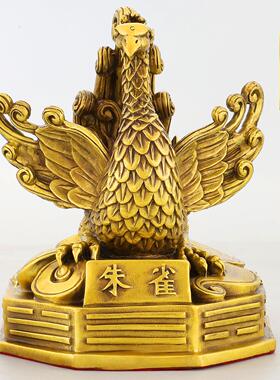 纯黄铜四方神兽摆件青龙白虎朱雀玄武镇宅四神兽一套家居工艺礼品