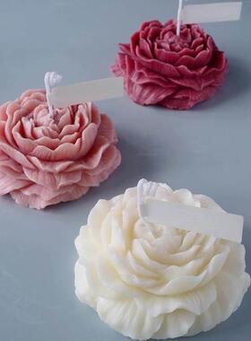 Large Peony Lotus Tulip Flower Candle Mold Handmade Soap Aro