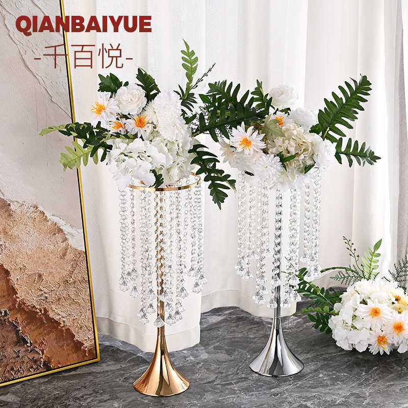 欧式创意金属花架婚庆水晶珠帘婚庆路引婚礼铁艺金属花架装饰摆件,淘宝优惠券,粉丝福利购,淘宝优惠卷