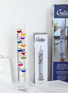 伽利略彩球温度计ins创意物理学原理生日礼物送老师室内桌面摆件