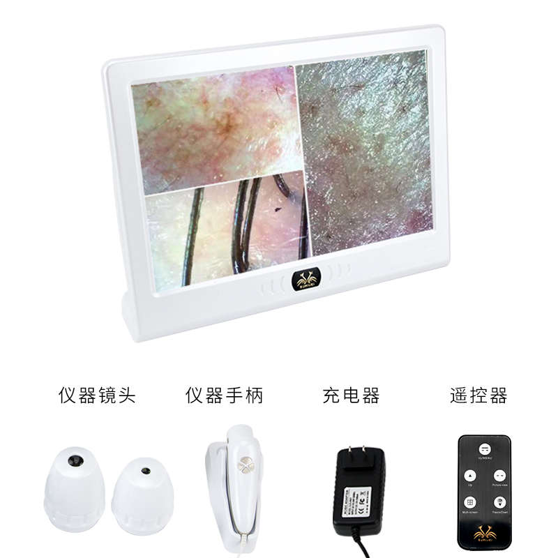 高清头皮检测仪理发店毛发皮肤测试仪毛囊检测仪器一体机带屏幕 - 图0