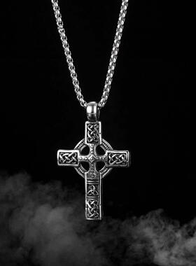 jewelry retro niche design cross pendant hip-hop steet tita