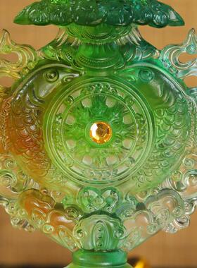 八吉祥摆件合集密宗法器藏传佛用品佛前吉祥八宝佛像八供品整套装