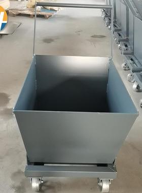 车间铁屑车工厂垃圾废料运输周转自卸式手推重型铁屑车