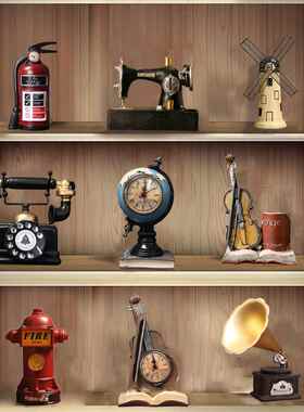 美国覆古怀旧缝纫机模型服装店电视酒柜装饰橱窗展示道具装饰