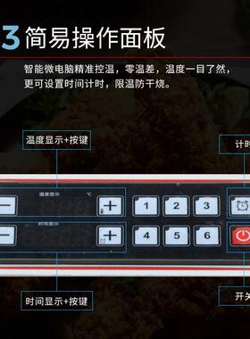 祺台式电脑版电炸炉电416富铁子版控20升油炸机板烧制可翻转油炸