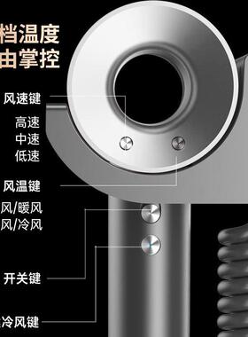 五星酒店吹风机壁挂式大风力静音电吹风家用民宿高档商用防盗风筒