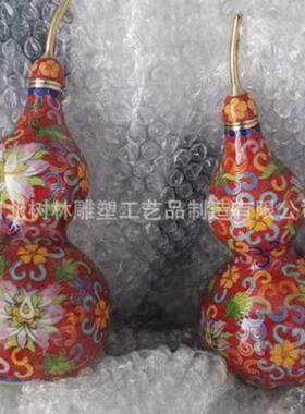 树林雕塑厂家可铸铜工艺品摆件 家居八仙铜葫芦 铜葫芦摆件