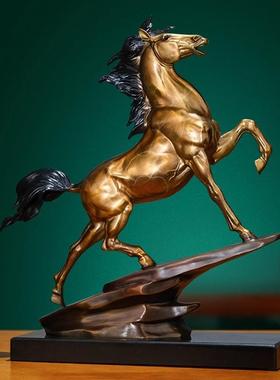 弗朗德家居办公室装饰品铜马摆件马到成功工艺品公司乔迁开业礼品