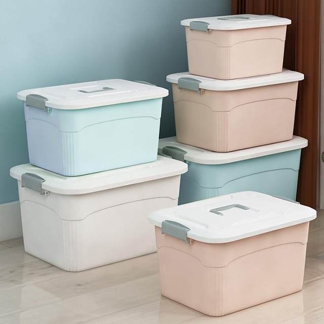 Small box box clothes sorting plastic storage student dormitory basket covered household boxes miscellaneous storage toys snacks