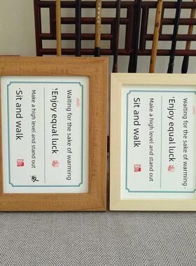 一流心愿结中型左宗唐对联李嘉诚格言书法实木饰品书房