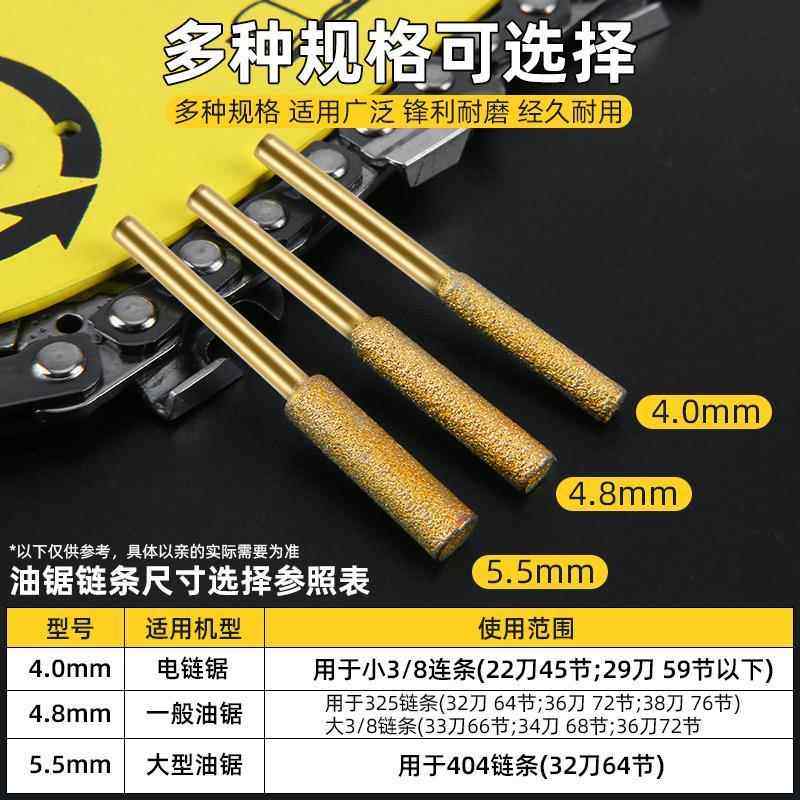 磨链机金刚砂磨头油锯链条锉刀神器链条锯电锯打磨器油锯配件大全,淘宝优惠券,粉丝福利购,淘宝优惠卷