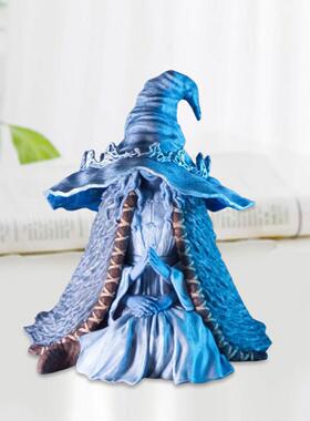 新款直销独立站新款女巫系列树脂工艺品摆件童话精灵女巫万圣节花