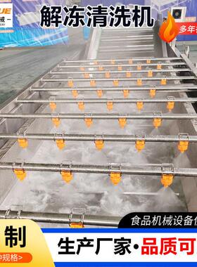 冻肉解冻清洗机水浴式鸡爪气泡解冻机冷冻海鲜内胆提升式化冻机
