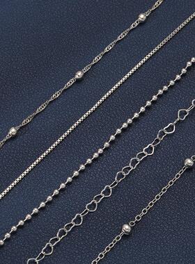 5 pieces bracelets set希音爆款手錬5件套套装女合金圆珠炼盒炼