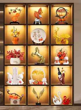 电视柜装饰摆件轻奢高档轻奢创意套装组合摆件客厅酒柜样板房装饰