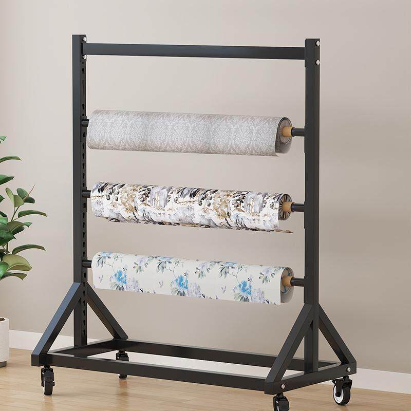 纺织面料布料展示移动样布架家纺桌布塑料薄膜展架展会挂布卷货架,淘宝优惠券,粉丝福利购,淘宝优惠卷