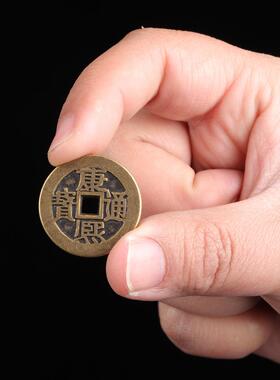 加厚五帝钱纯铜钱挂件电梯对入口门对门槛石下忠信铜钱散钱古钱