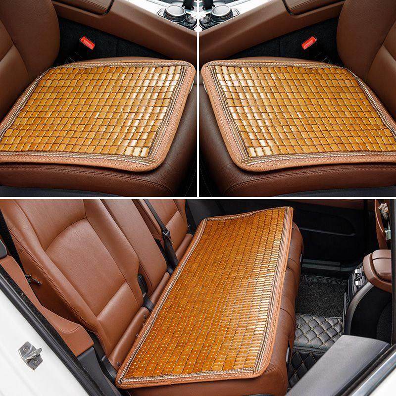 夏季汽车坐垫竹片凉垫夏天麻将凉席小车内五座竹子三件套后排通用,淘宝优惠券,粉丝福利购,淘宝优惠卷