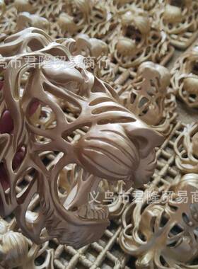 现货 新品狮子头挂壁雕塑树脂工艺品Lion Head Wall Mounted Art