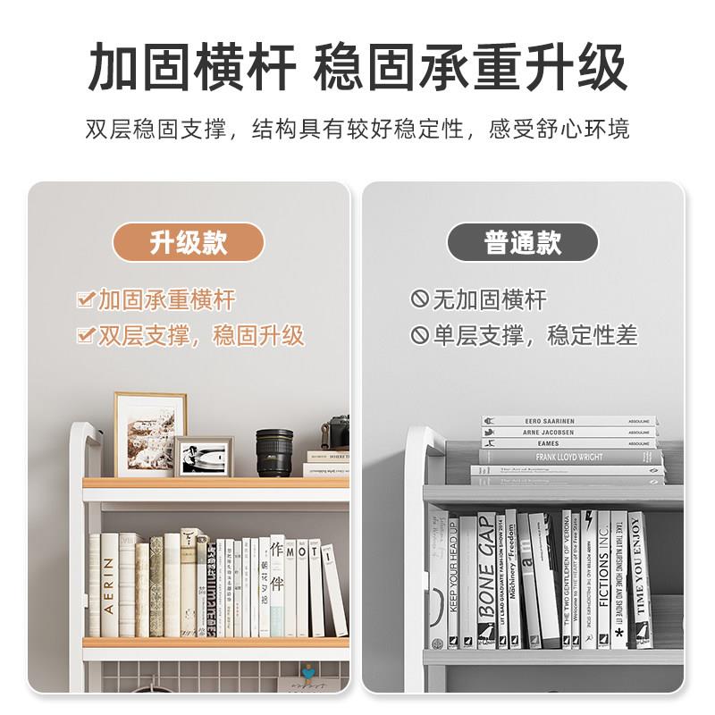 Desk storage rack with grid tabletop organizer rack student computer desk multi-layer hole board storage shelf book