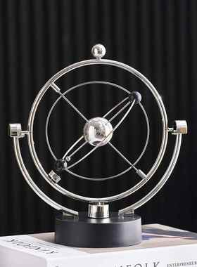 牛顿摆球轻奢高档客厅高级感小众酒柜电视柜玄关混沌摆件高端大气