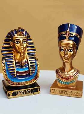 木乃伊手办金字塔装饰品摆件埃及法老旅游纪念品圣甲虫模型工艺品