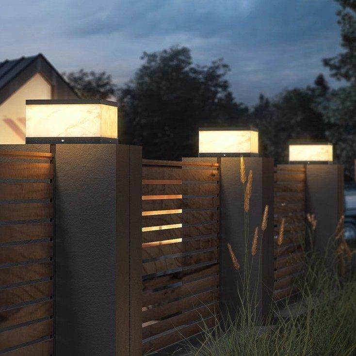 太阳能柱头灯户外庭院别墅大门两侧围墙花园柱子院子院墙门垛柱灯,淘宝优惠券,粉丝福利购,淘宝优惠卷