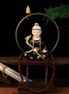 黑老太太神像铁刹山黑妈妈奶奶像体家用客厅树脂供奉摆件