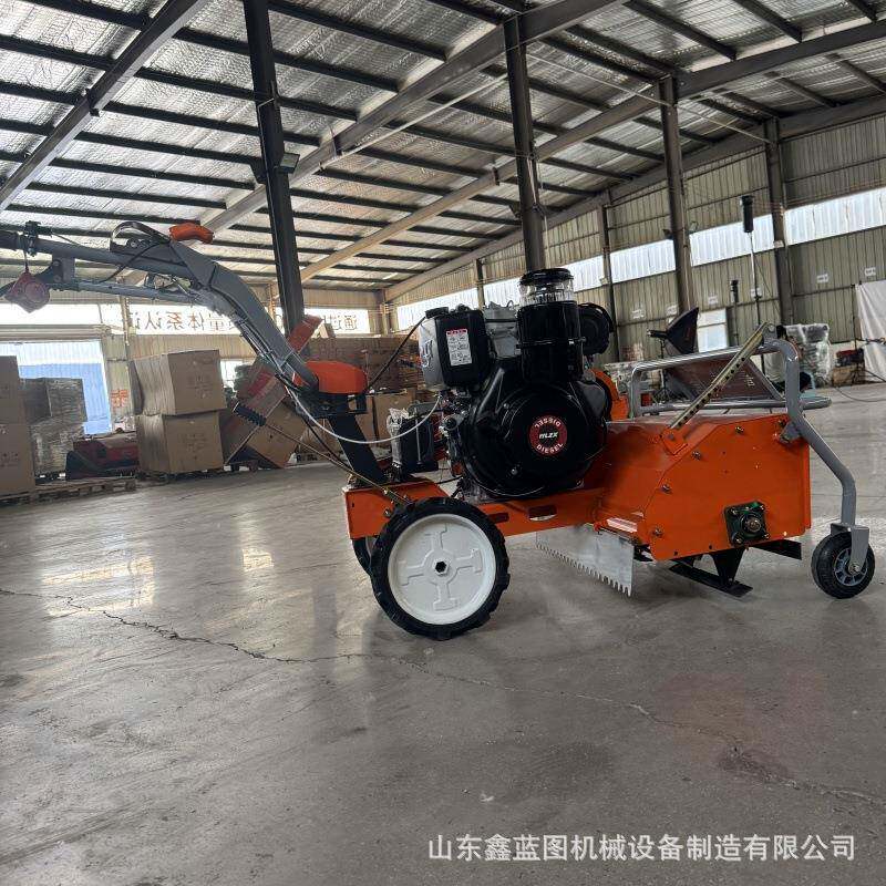 Walk-behind diesel-powered orchard rotary tillage soil loosening and weeding machine household small plot broken soil trenching micro tillage machine