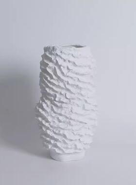 现代北欧层峰树脂花器工艺术品抽象摆件样板间售楼处桌面摆件玄关