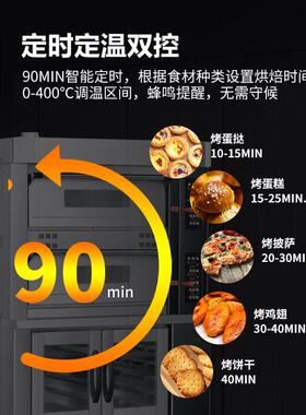 商用电烤箱红菱烤炉面包蛋糕全自动恒温定时电脑版平炉400度焗炉