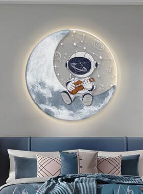 太空人儿童房装饰画 画男孩房间背景墙面男童卧室床头挂画 画太空