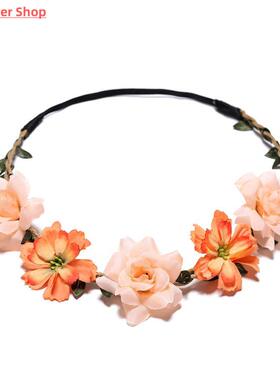1pcs Women Charm Flower Tiara Wedding Floral Headband Hair A